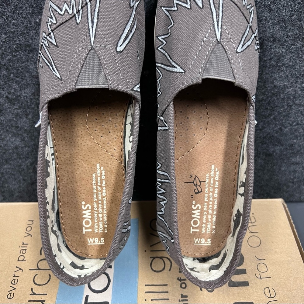 Toms Alpargata Classic “EKG” Slip On Women’s Shoes Size 9.5 - Picture 10 of 12